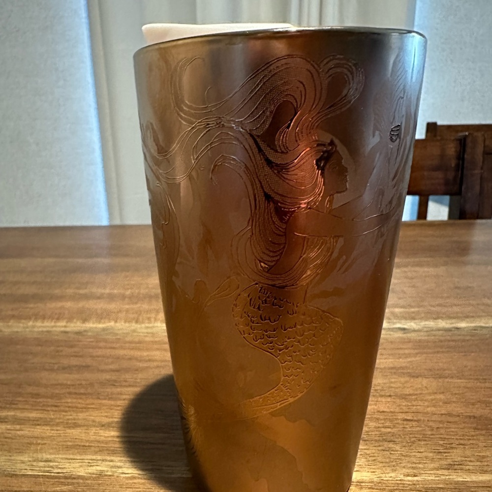 2022 copper mermaid ceramic Starbucks tumbler